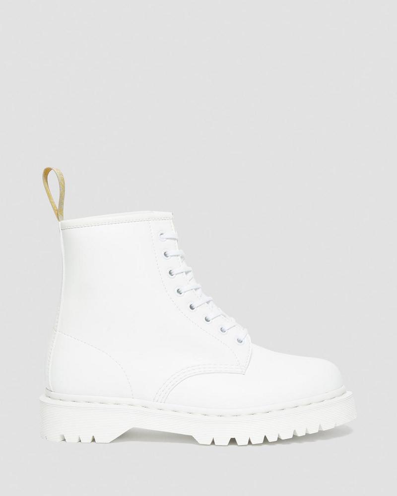 Dr Martens Vegan 1460 Bex Kemble Mono Platform Laarzen Heren Wit | NL 247MQZ